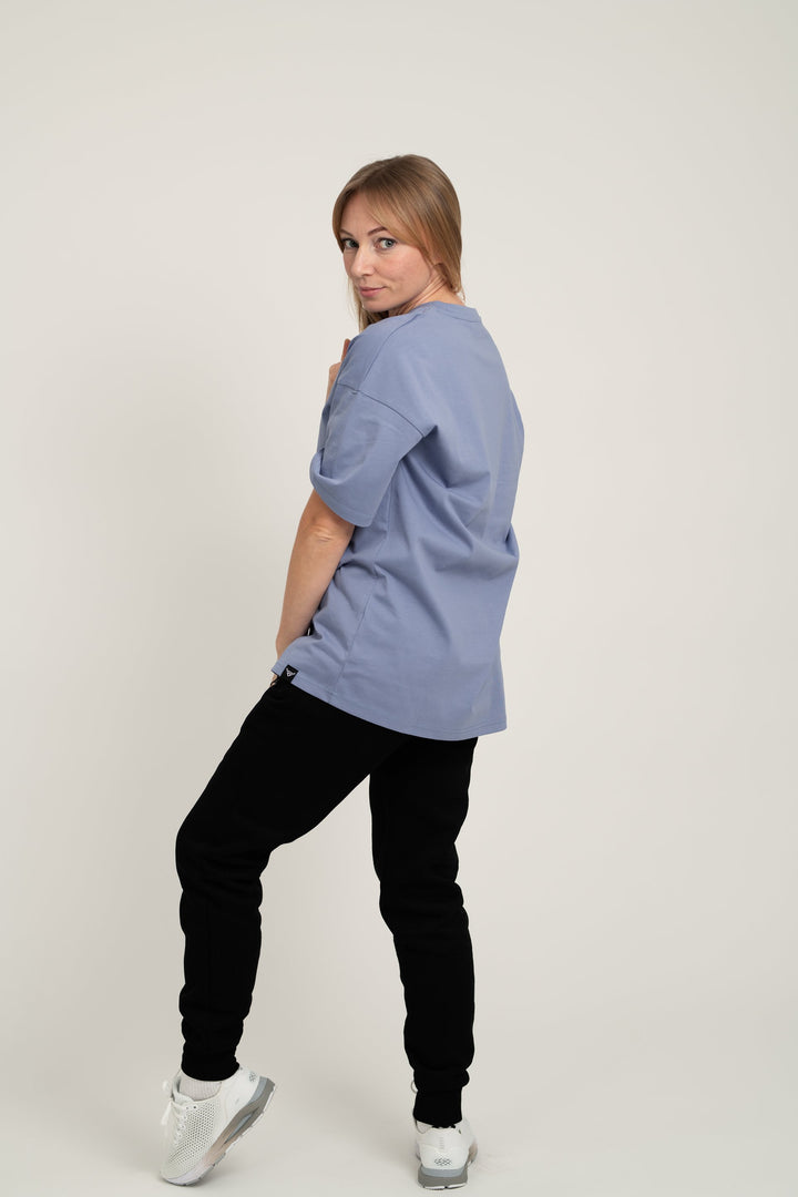 Oversized T-Shirt, Kadettblau