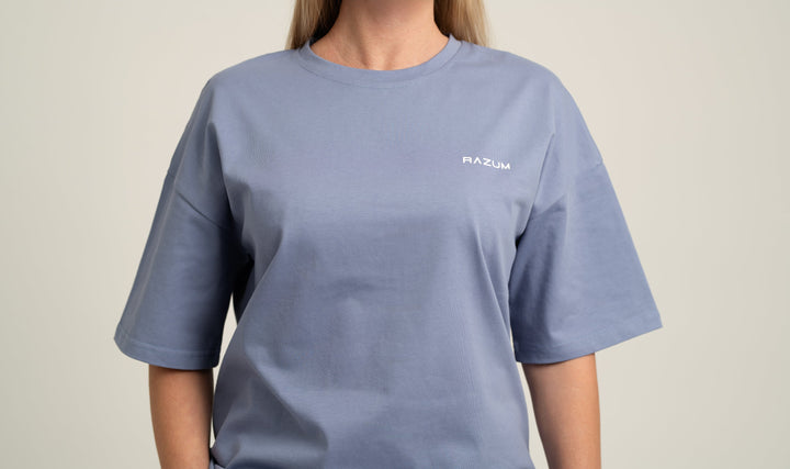 Oversized T-Shirt, Kadettblau