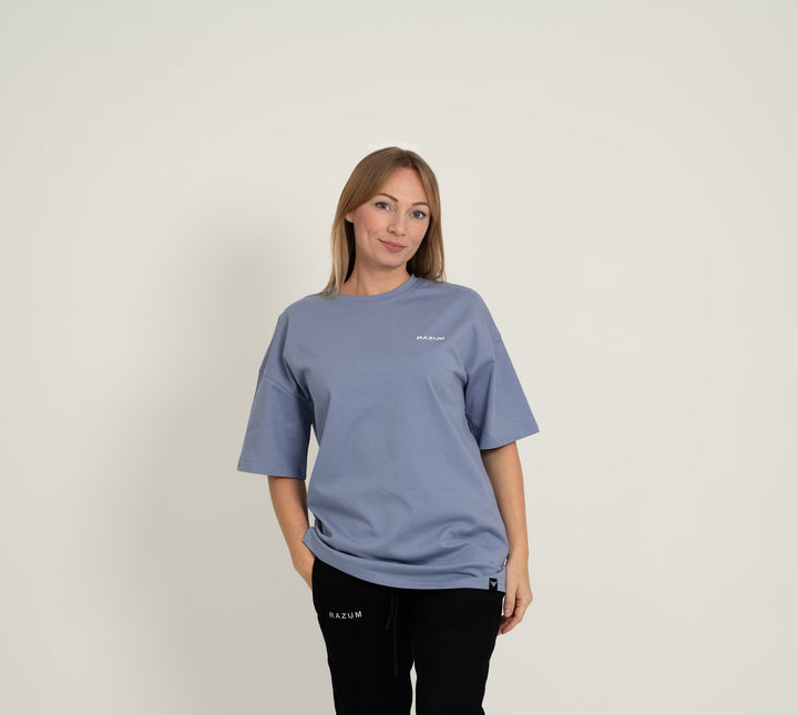 Oversized T-Shirt, Kadettblau