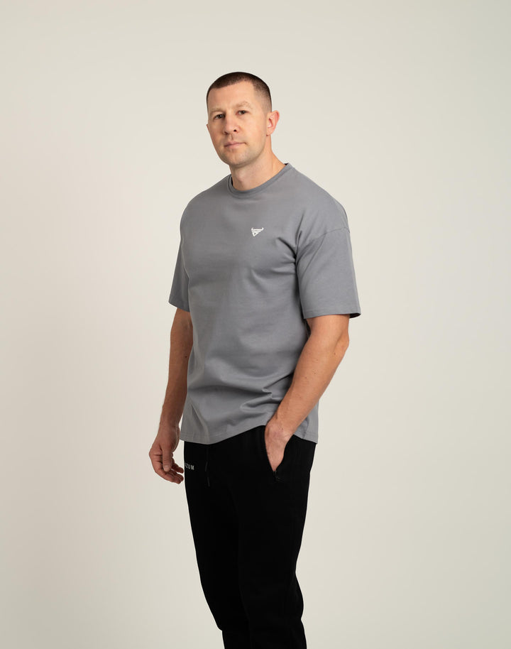 Oversized T-Shirt, Grau