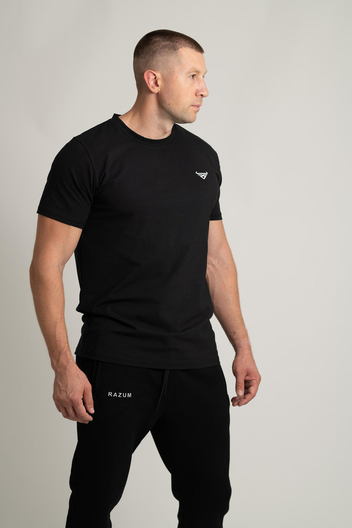 Herren Regular Fit T-Shirt, Schwarz