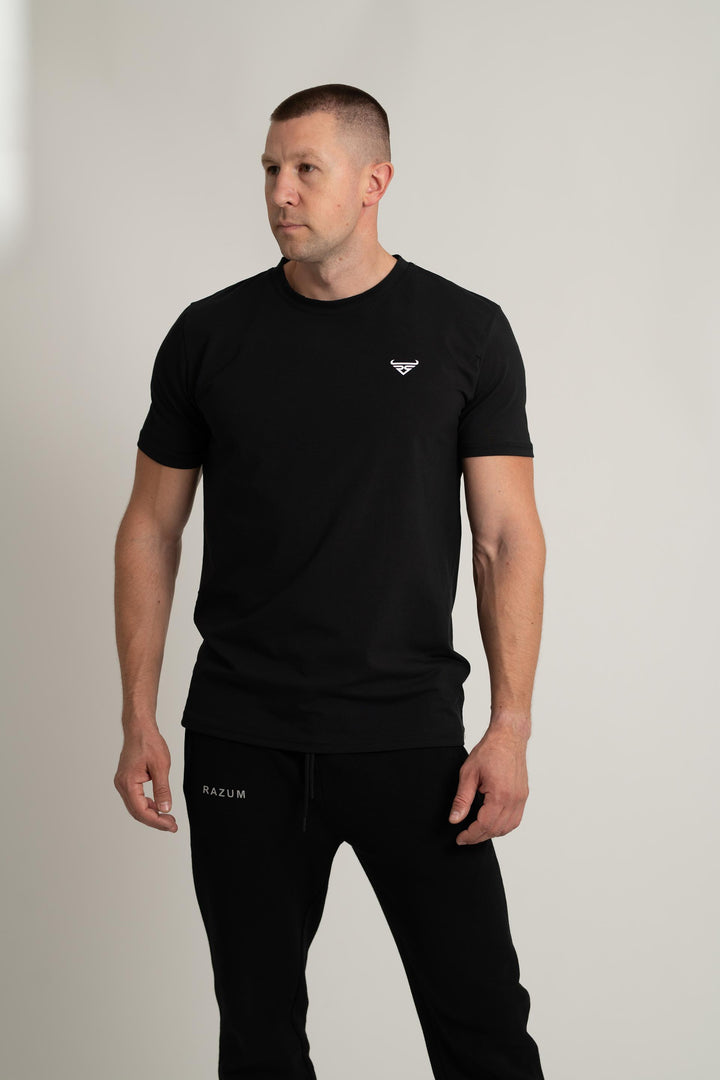Herren Regular Fit T-Shirt, Schwarz