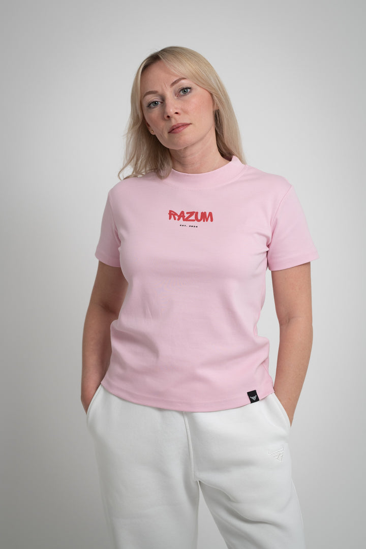 RAZUM Signature T-Shirt – Zartes Rosé