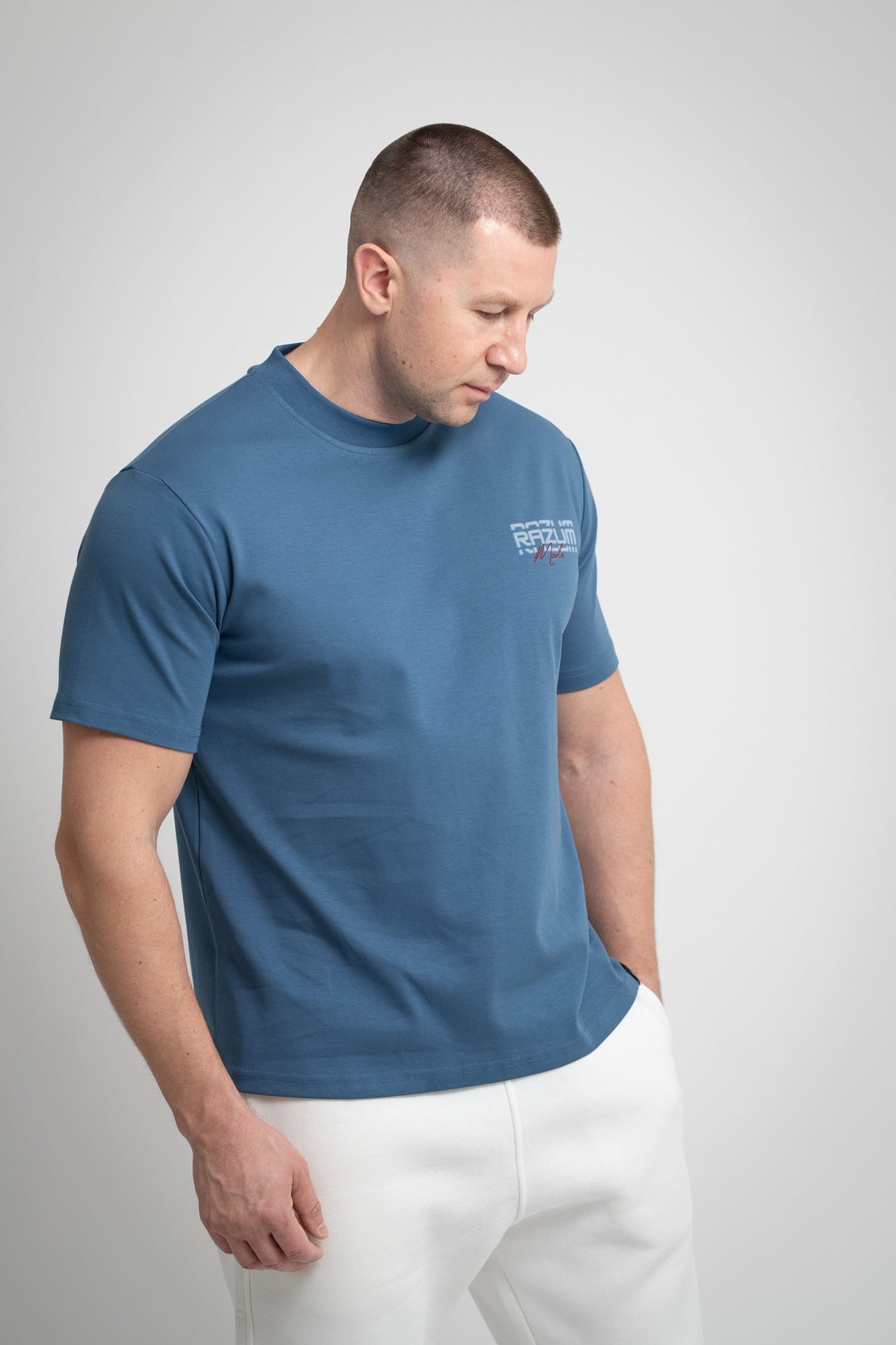 RAZUM Signature T-Shirt – Titan Blau
